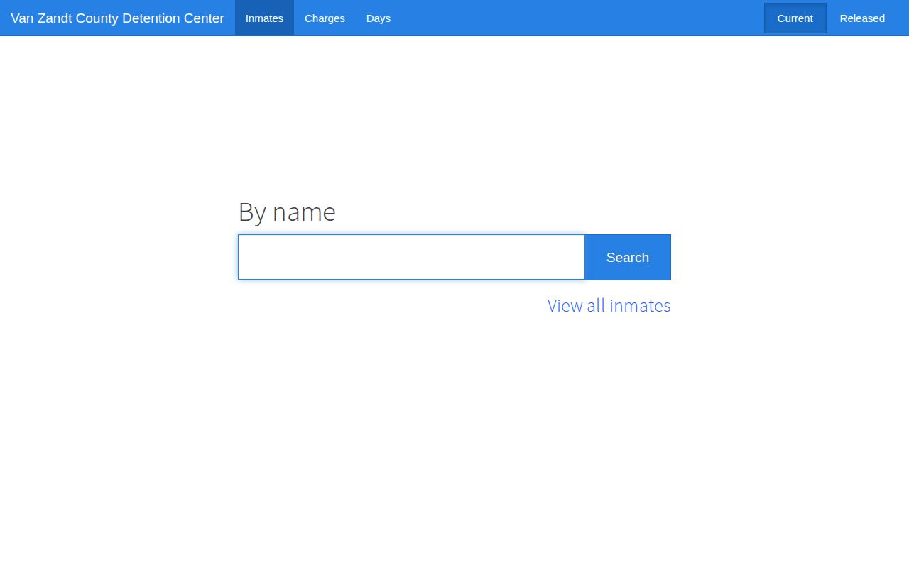 Official Van Zandt County detention portal